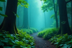 Sendero entre Susurros de Niebla